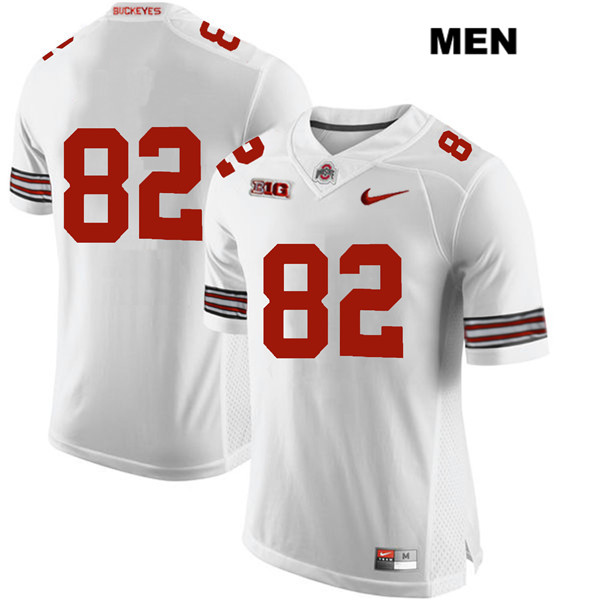 Ohio State Buckeyes Men's Garyn Prater #82 White Authentic Nike No Name College NCAA Stitched Football Jersey UJ19J76AA